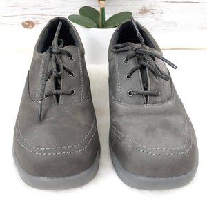 Red Wing Worx Women's Oxfords Shoes Gray Leather Lace Up Low US 7.5 BM